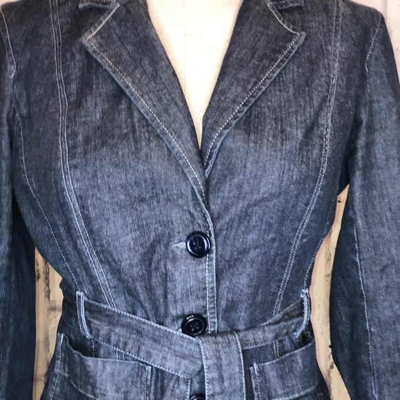 Converse blue jean trench jacket. Size medium - Picture 2 of 8